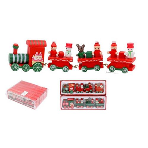 SET TREN CUADRADO NAVIDEÑO por mayor Navidad por mayor