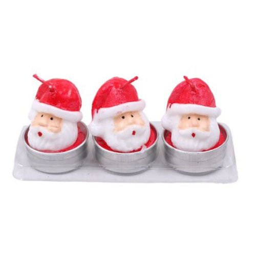 SET VELAS CABEZA PAPA NOEL por mayor - Navidad por mayor