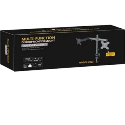 Soporte de Pantalla Dual Z022 de Escritorio con Brazos Articulados y Rotación de 360° por mayor Electrónica por mayor