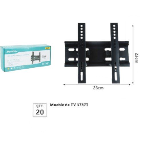 Soporte de TV Fijo 3737T con Perfil Bajo para Pantallas de 15