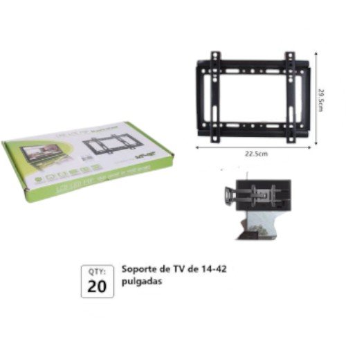 Soporte de TV Fijo de Perfil Bajo para Pantallas de 14