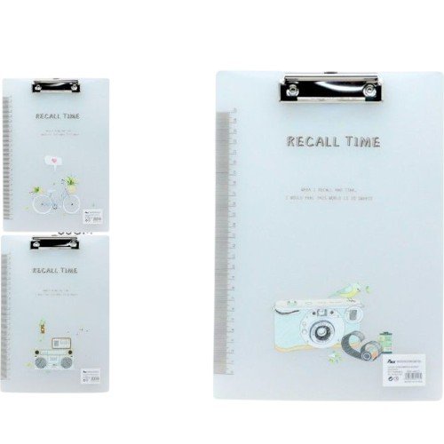 Tabla de Escritura A4 con Diseños Vintage y Clip Metálico por mayor - Útiles Escolares por mayor