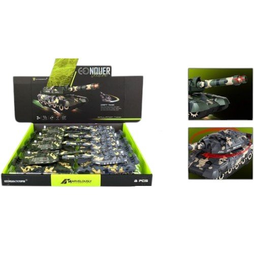 Tanque de Guerra de Deriva con Torreta Giratoria por mayor Jugueteria por mayor