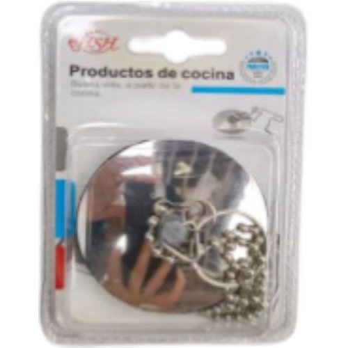 Tapón Metálico para Desagüe con Cadena de Sujeción - 1 Pieza por mayor - Hogar por mayor