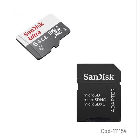Tarjeta Micro sd 64GB Clase 10, Sandisk por mayor - Electronica por mayor