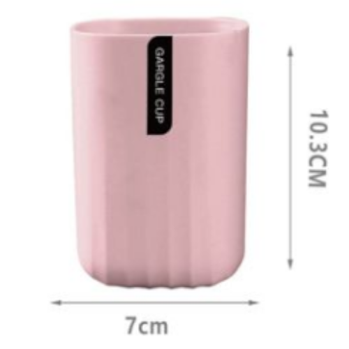 TAZA DE ENJUAGUE BUCAL CON PATRON DE ONDAS DE COLOR ROSA CLARO por mayor Hogar por mayor