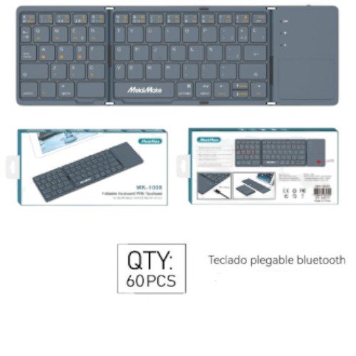 Teclado de carga Bluetooth plegable (MK-1028 por mayor Electrónica por mayor