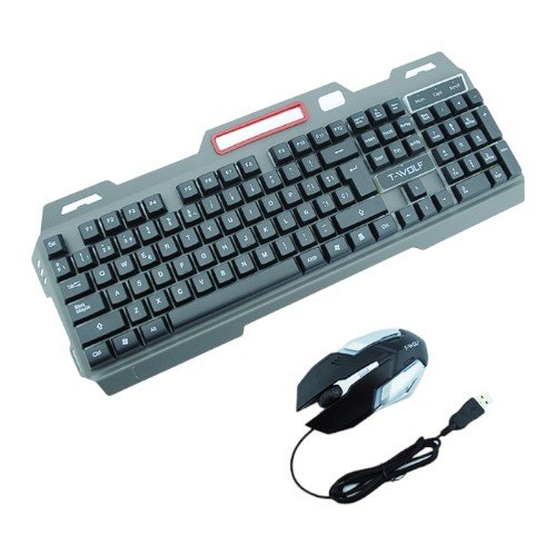 Teclado + Mouse Gamer Con Luz Marca WOLF GAMER. por mayor - Electrónica por mayor