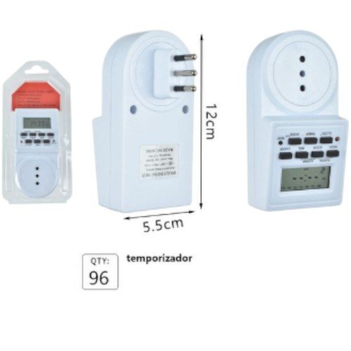 Temporizador Digital Programable 09097 - Programador de Enchufe Semanal 10A por mayor - Electrónica por mayor