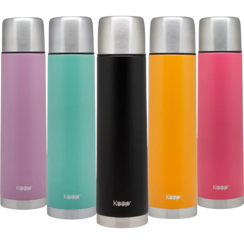 Termo bala 1.0 litro colores Keep Rubber por mayor - Hogar por mayor