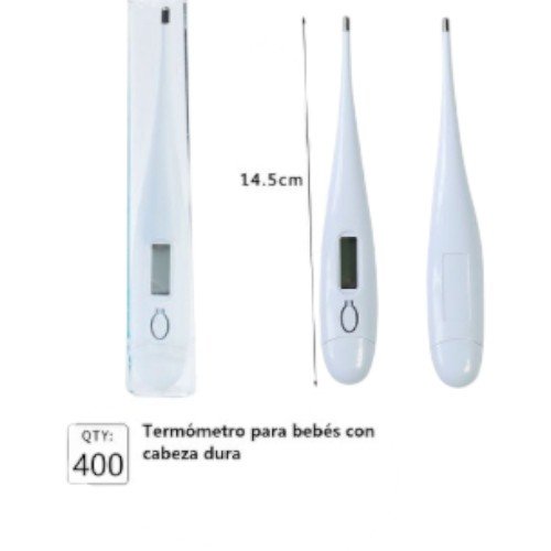 Termómetro Digital Clínico para Bebés con Punta Rígida y Estuche (14.5cm) por mayor Electrónica por mayor