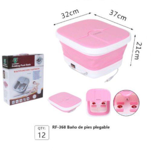 Tina de Baño Plegable para Pies con Rodillos de Masaje y Calefacción (37cm x 32cm) por mayor - Hogar por mayor