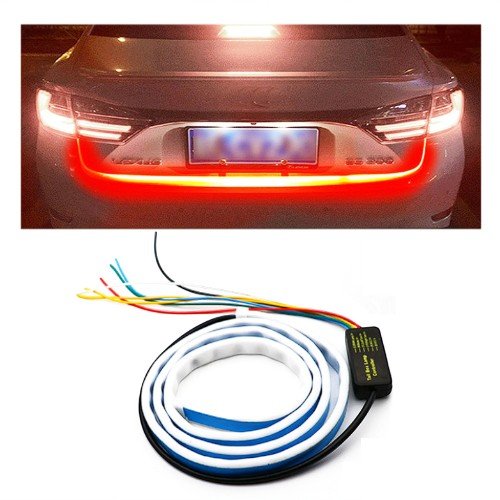 Tira LED Para Maleta De Auto, Giro/Freno/White. 1.20 Metros. 12V por mayor Electrónica por mayor