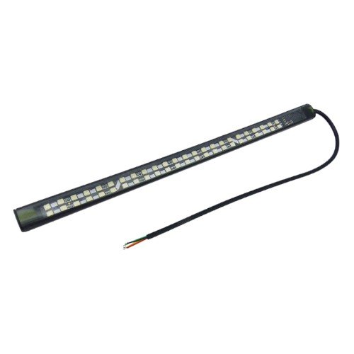 Tira LED RGB De 24Cm, Con 48 LED, Para Moto/Auto. Ideal Parte Trasera. por mayor Electrónica por mayor