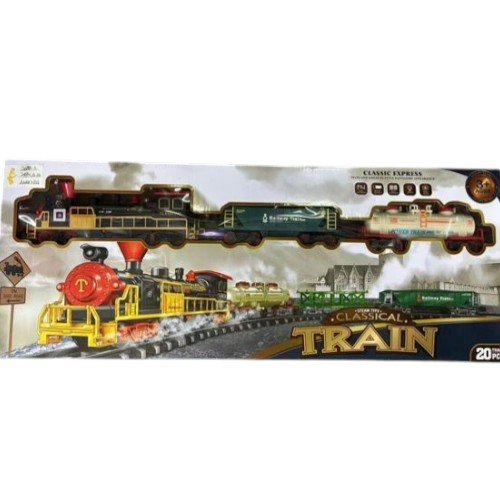 Tren Clásico a Vapor con Vagón de Carga y Cisterna por mayor Jugueteria por mayor