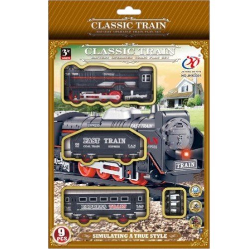 Tren Clásico Infantil con Locomotora y Vagones por mayor Jugueteria por mayor