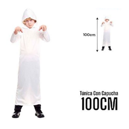 TUNICA CON CAPUCHA BLANCO por mayor - Halloween por mayor