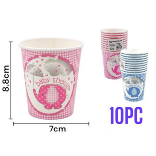 VASOS DE PAPEL 10 PZA-8,8 X 7 CM por mayor en Chile