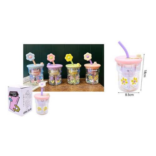 VASO FELIZ FLOR por mayor - Hogar por mayor