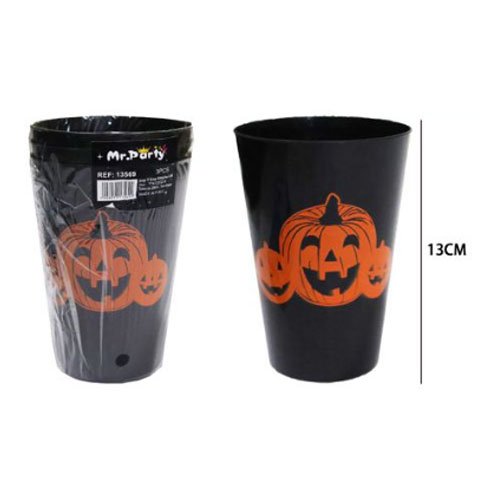 VASO PLASTICO NEGRO por mayor Halloween por mayor