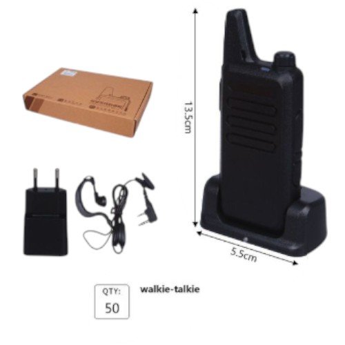 Walkie-talkie C1 Profesional Compacto - Sistema de Radiocomunicación con Auriculares (Par) por mayor - Electrónica por mayor