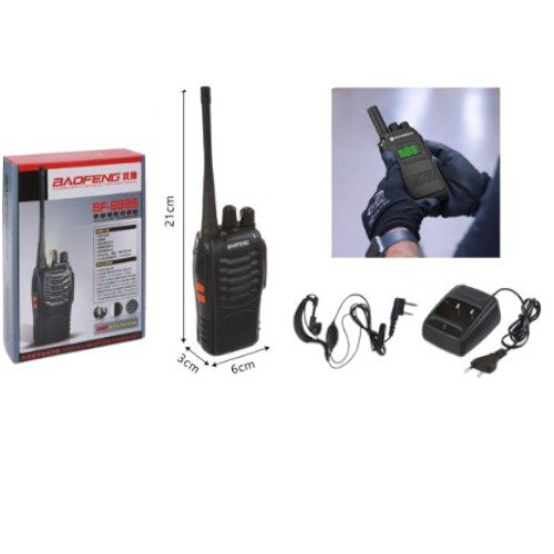 Walkie Talkie Profesional Baofeng BF-888S - Radiocomunicador de Largo Alcance con Auricular por mayor - Electrónica por mayor