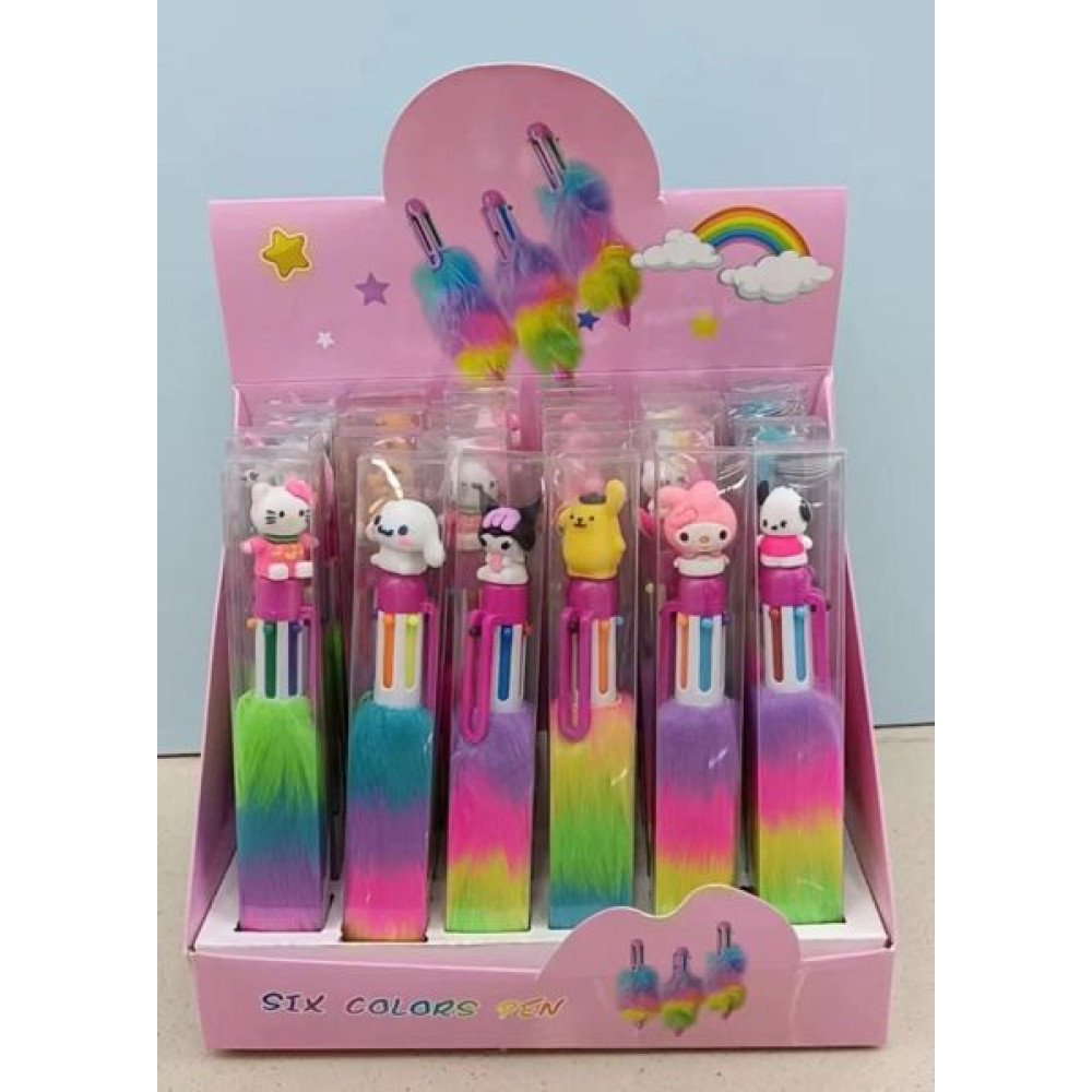 Lapicera Multicolor con Muñeco 1 Pza por mayor en Chile