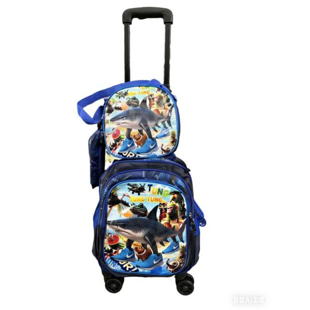 SET MOCHILA CON RUEDA NIÑO TRALALERO TRALALA 2 PZA por mayor en Chile