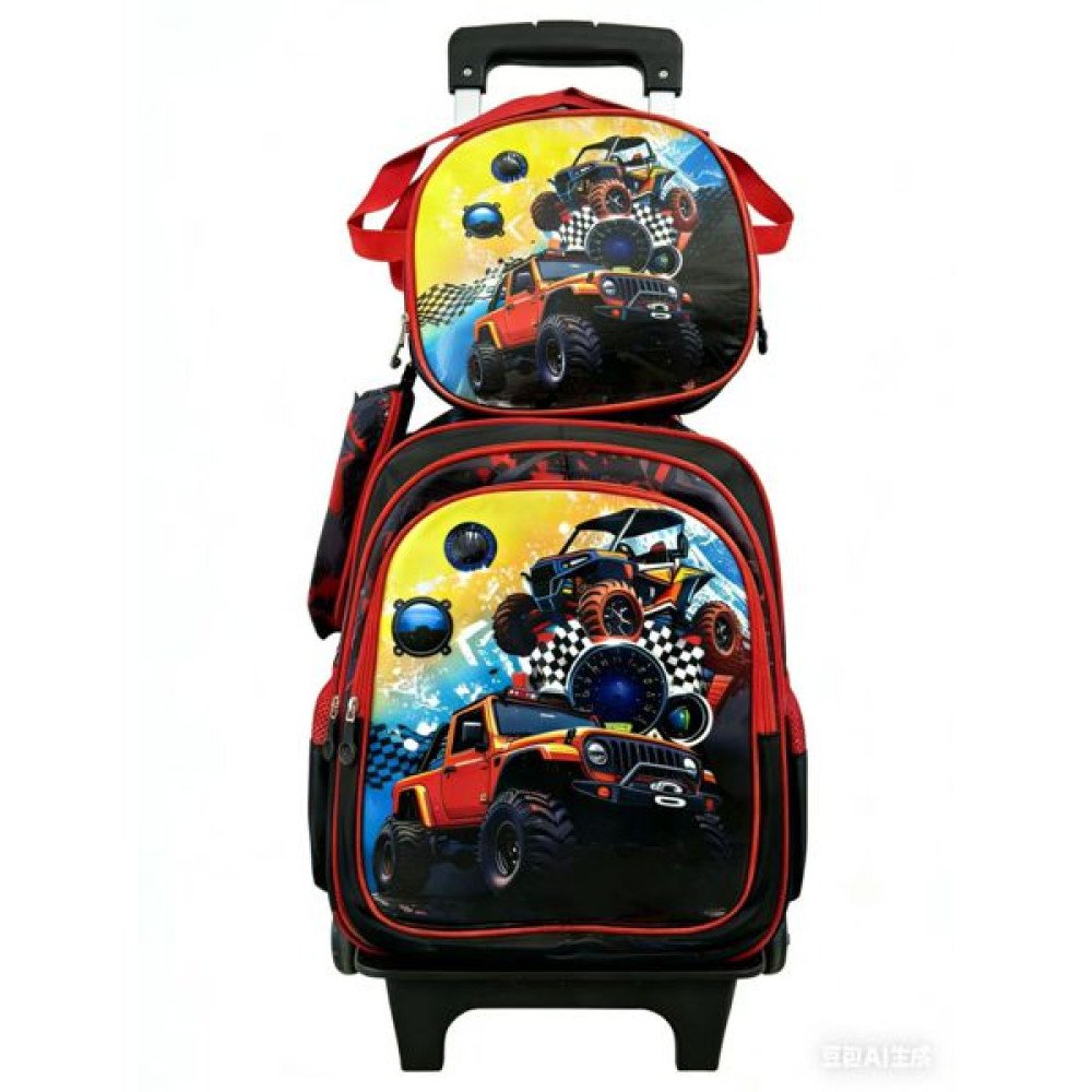 SET MOCHILA CON RUEDA NIÑO 2 PZA por mayor en Chile