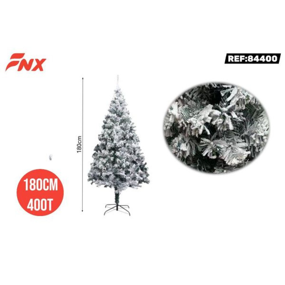 ARBOL NAVIDAD FLOCADO 180CM 400C 180 cm por mayor en Chile