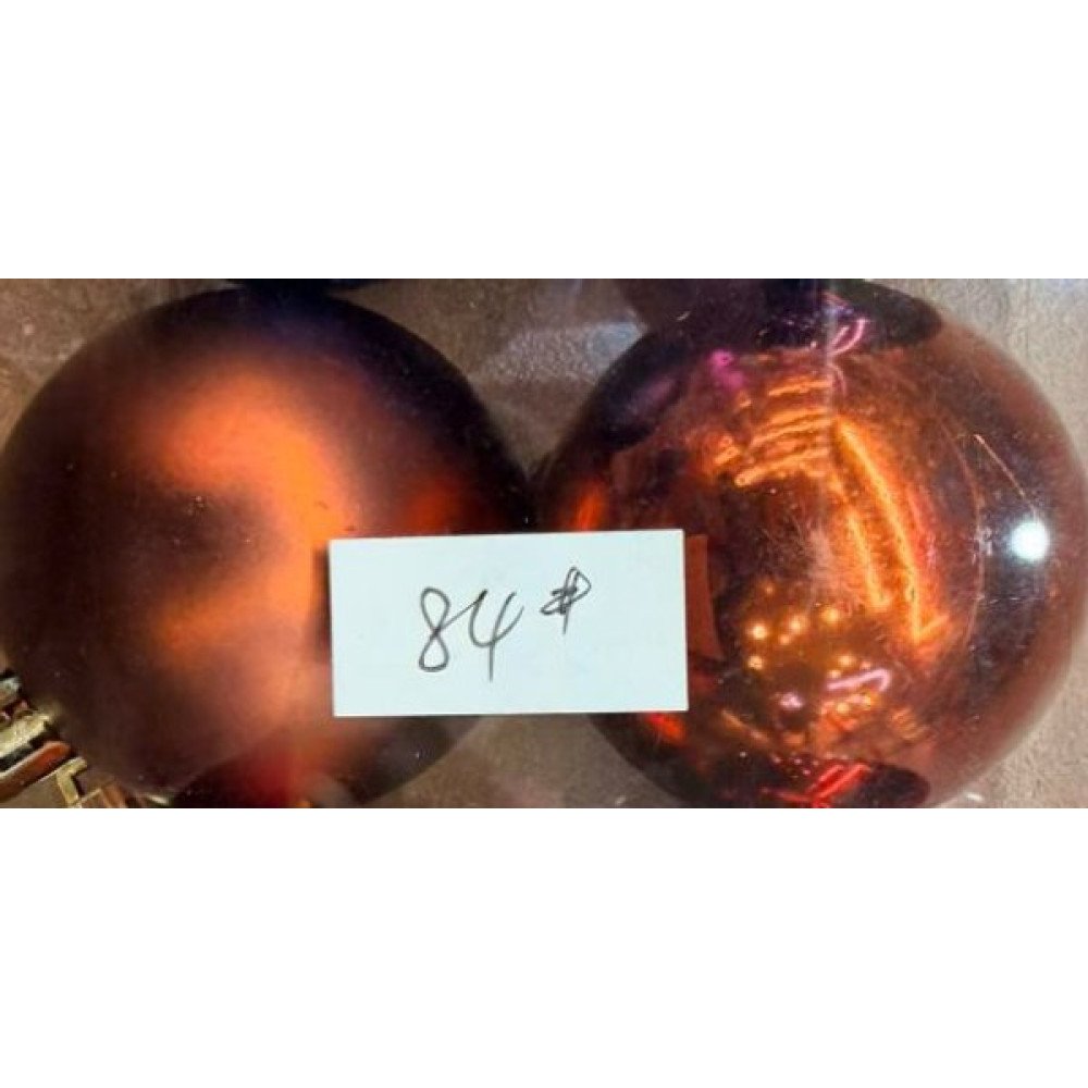 NAVIDAD BOLA TUBO 6cm 8pc MORADO 6cm-12 pza por mayor en Chile