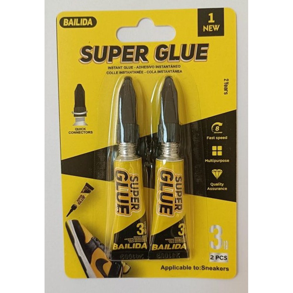 SUPER GLUE ENVASE AMARILLO 2 Pza por mayor en Chile