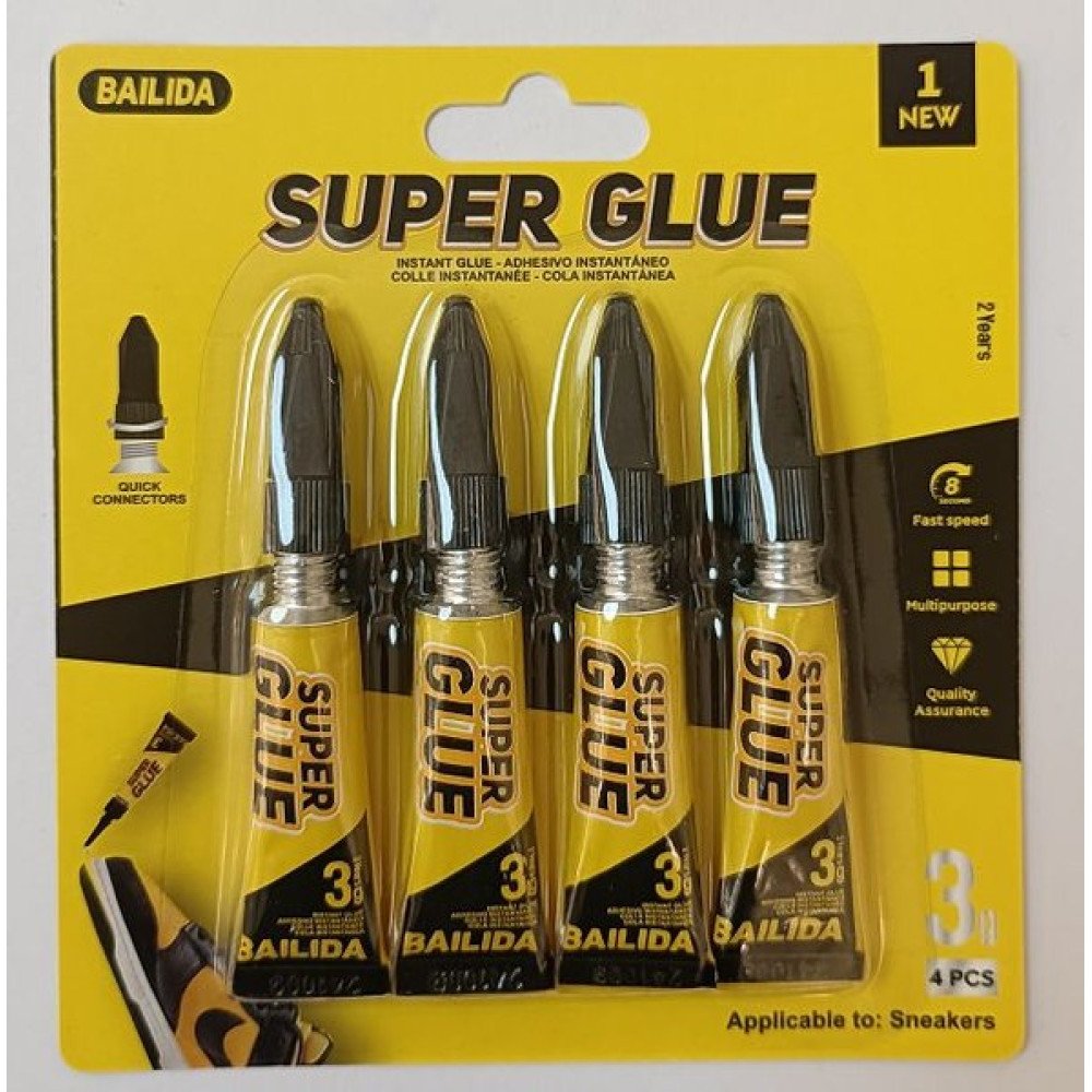 SUPER GLUE ENVASE AMARILLO 4 PZA por mayor en Chile