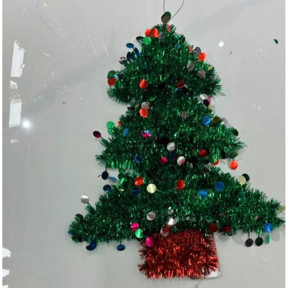 NAVIDAD ARBOL LENTEJUELAS 26 x 36 cm-12 pza por mayor en Chile