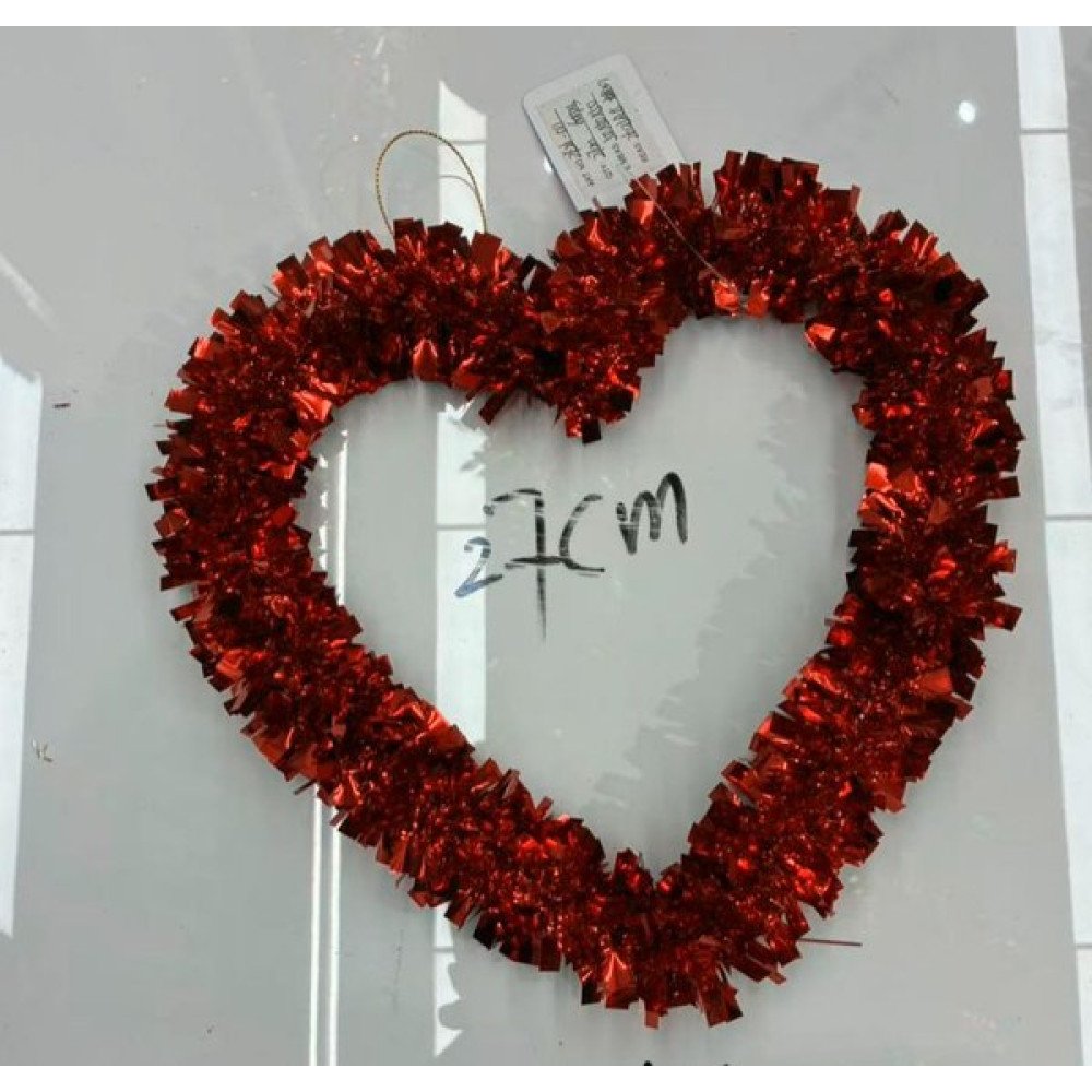 NAVIDAD CORONA CORAZON 35 cm-12 pza por mayor en Chile
