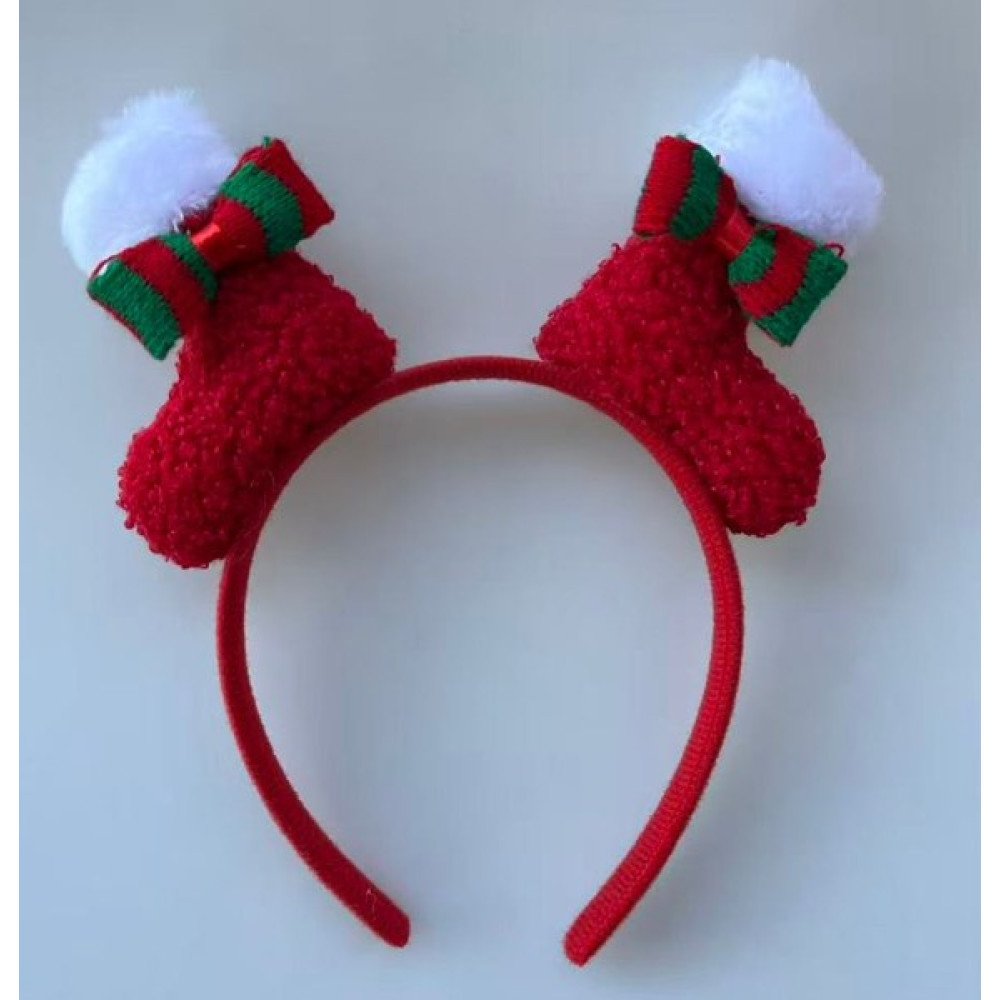 NAVIDAD DIADEMA CINTILLO BOTAS LAZO 12 Pza por mayor en Chile