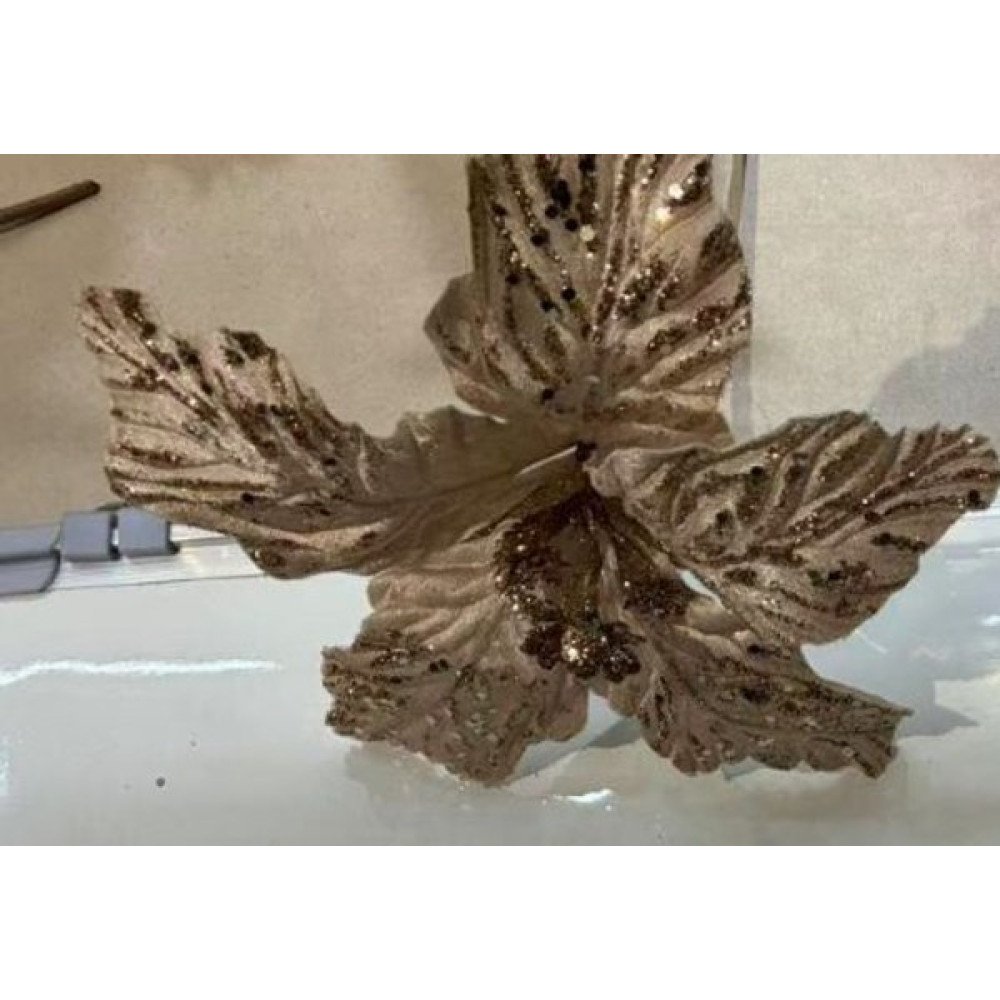 NAVIDAD FLOR PETALOS 1PC 29cm 29 cm-12 pza por mayor en Chile