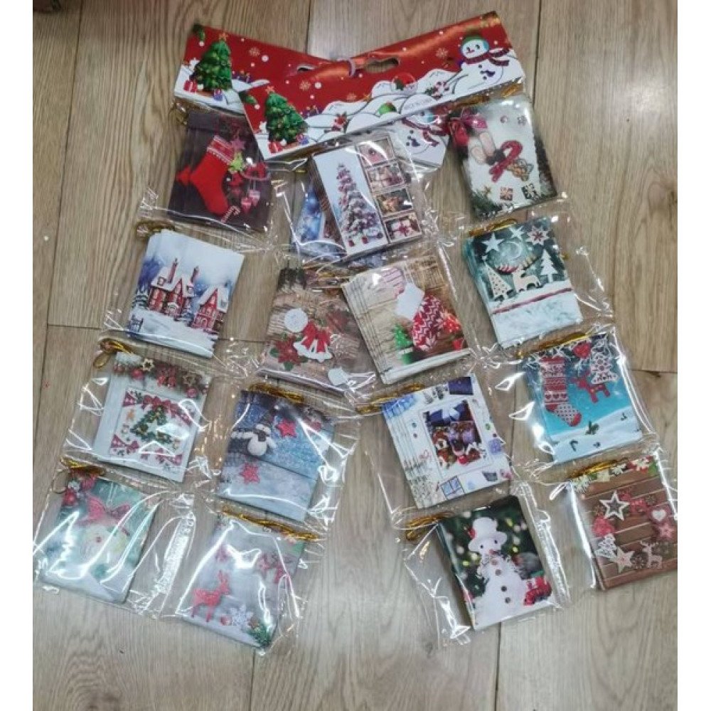 NAVIDAD TARJETAS 12 pza por mayor en Chile
