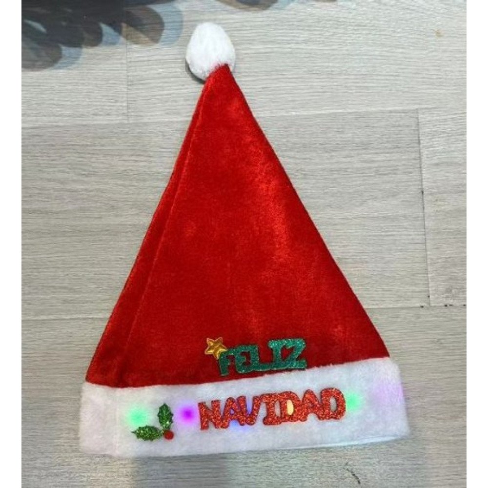 NAVIDAD GORRO LED 12 Pza por mayor en Chile