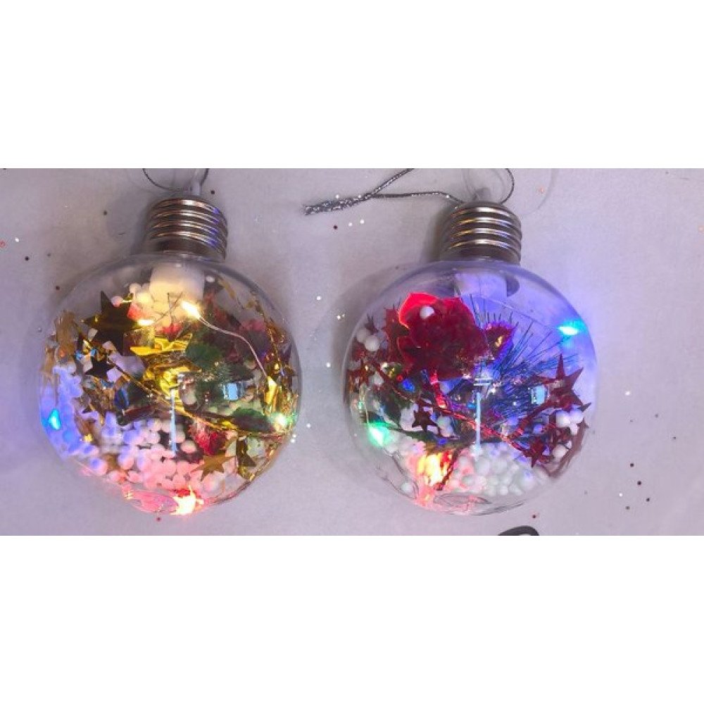 NAVIDAD BOLA LED ADORNO INTERIOR 8cm-12 pza por mayor en Chile