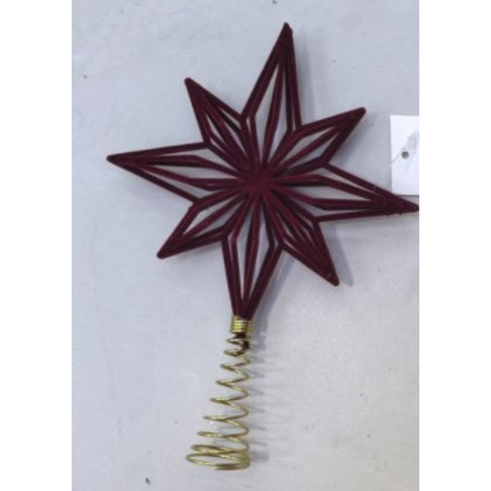 NAVIDAD ESTRELLA COPA 8 PUNTA 16*22cm BURDEO 22cm-12 PZA por mayor en Chile