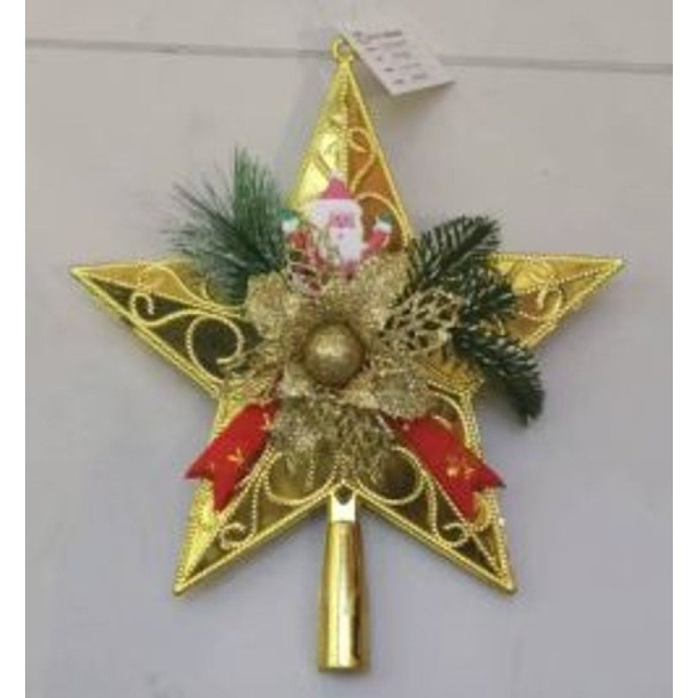 NAVIDAD ESTRELLA COPA ARREGLO LAZO PINO 20cm 20cm-12 PZA por mayor en Chile