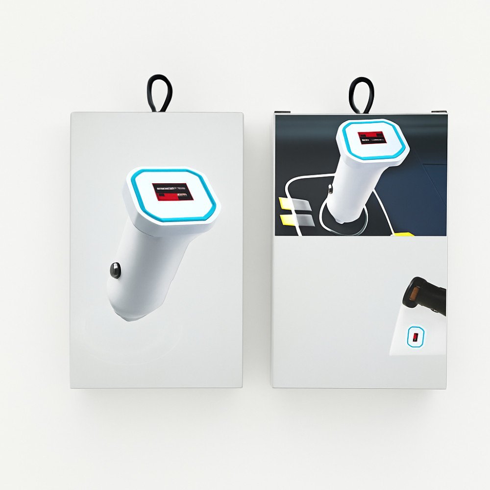 Cargador Auto Dual USB y USB-C 38W USB · USB-C · 38W · 1 Pza por mayor en Chile