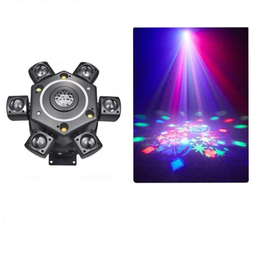 Luz LED Escenario 6 Brazos Multicolor 1 Pza por mayor en Chile