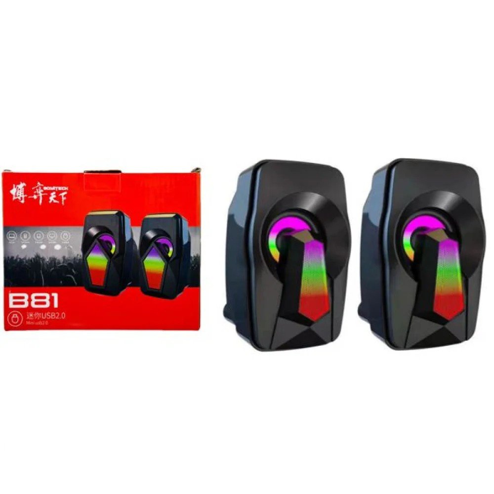 Parlante Gamer USB 2.0 RGB 13cm USB 2.0 · 13cm por mayor en Chile