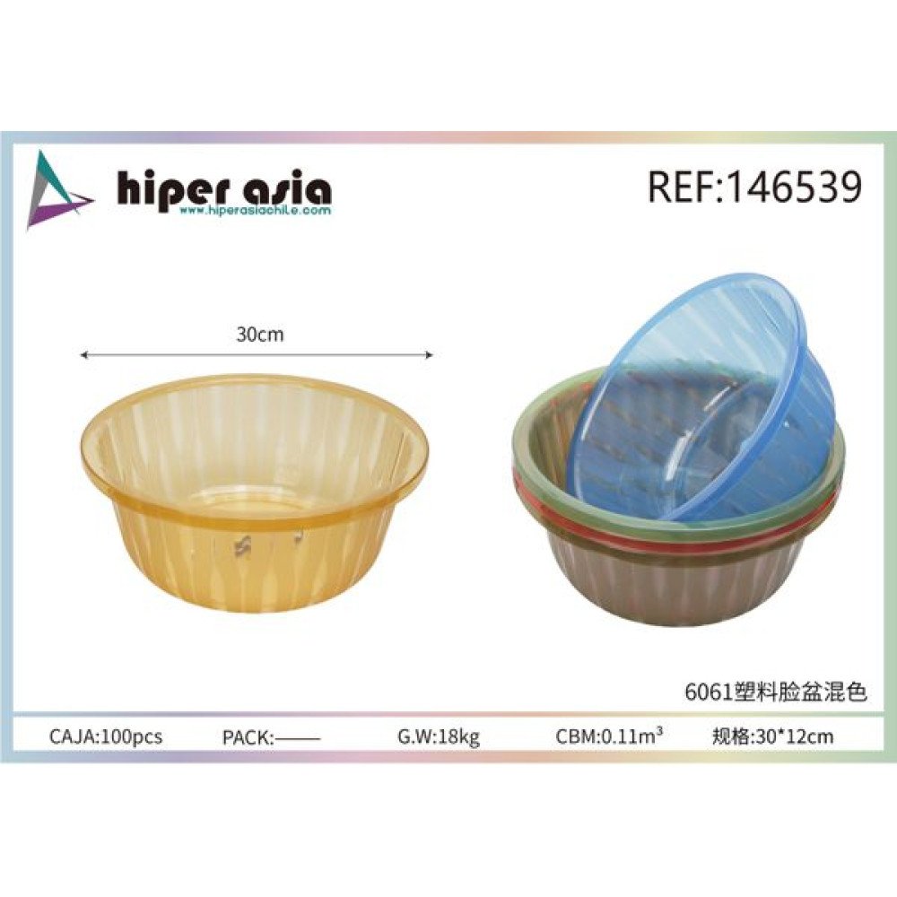 6061 Bowl plastico 30*30*12cm (100)  30 X 12 CM por mayor en Chile