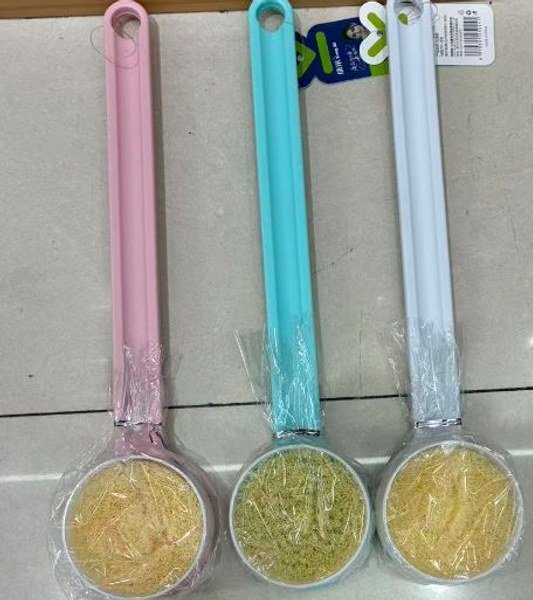 CEPILLO BAÑO MANGO LARGO PLASTICO 1 PZA por mayor en Chile