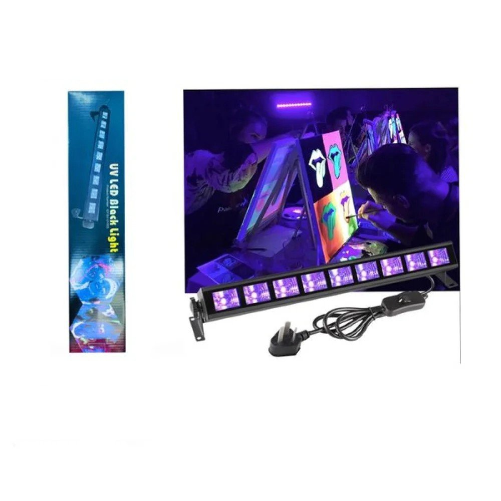 Barra Luz UV Fluorescente 9 LEDs para Eventos 9 LEDs UV · 1 Pza por mayor en Chile