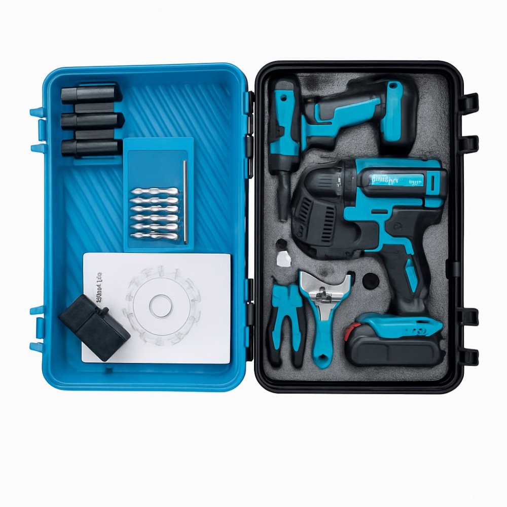 Taladro de Impacto Inalámbrico 28V con Set Herramientas 28V · Litio · Con maletín por mayor en Chile