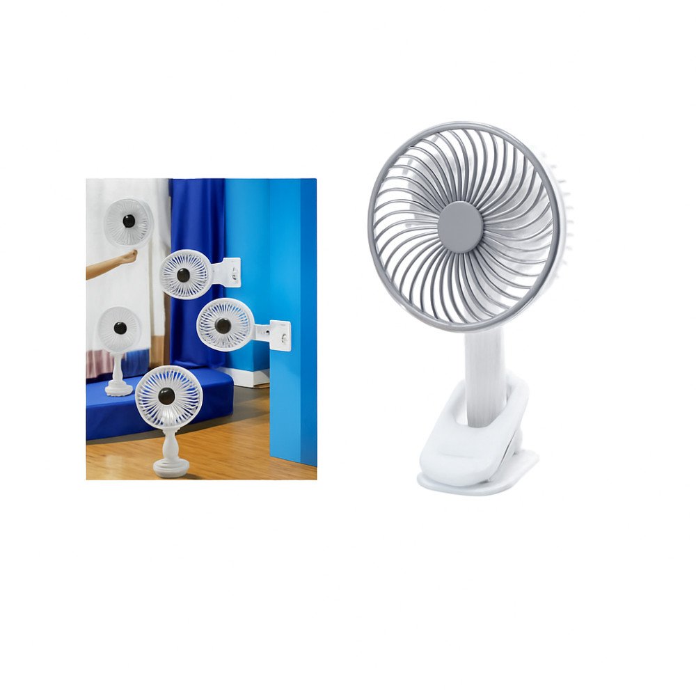 Ventilador Clip Portátil Blanco 1 Pza por mayor en Chile